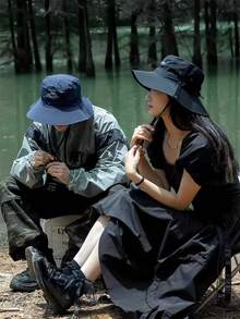 男女徒步遮阳帽，防紫外线户外牛仔帽，速干钓鱼帽，登山遮阳帽，可折叠遮阳帽，轻便透气钓鱼帽，可调节帽檐遮阳帽