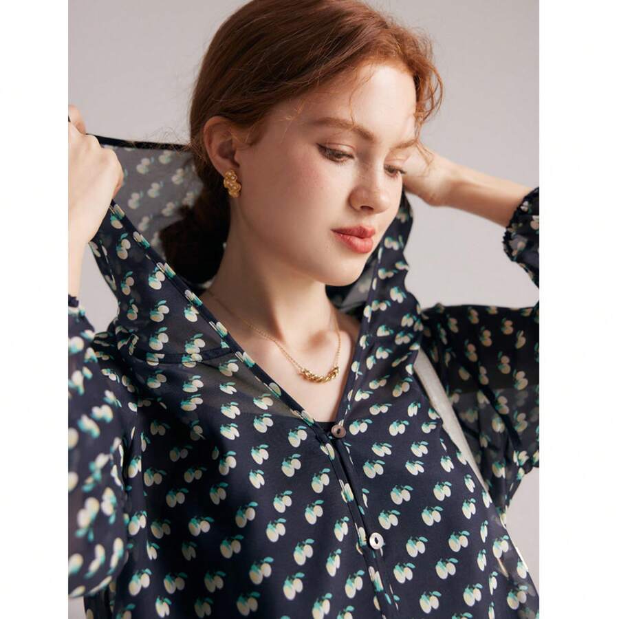 Garment Labels - Strickjacke mit Kapuze - Zitronenmuster - Übersicht 1