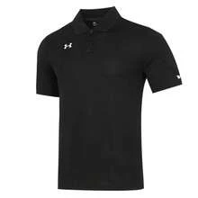 Camisa polo de manga corta con cuello de Under Armour, de secado rápido y transpirable - Negro - Ver 1
