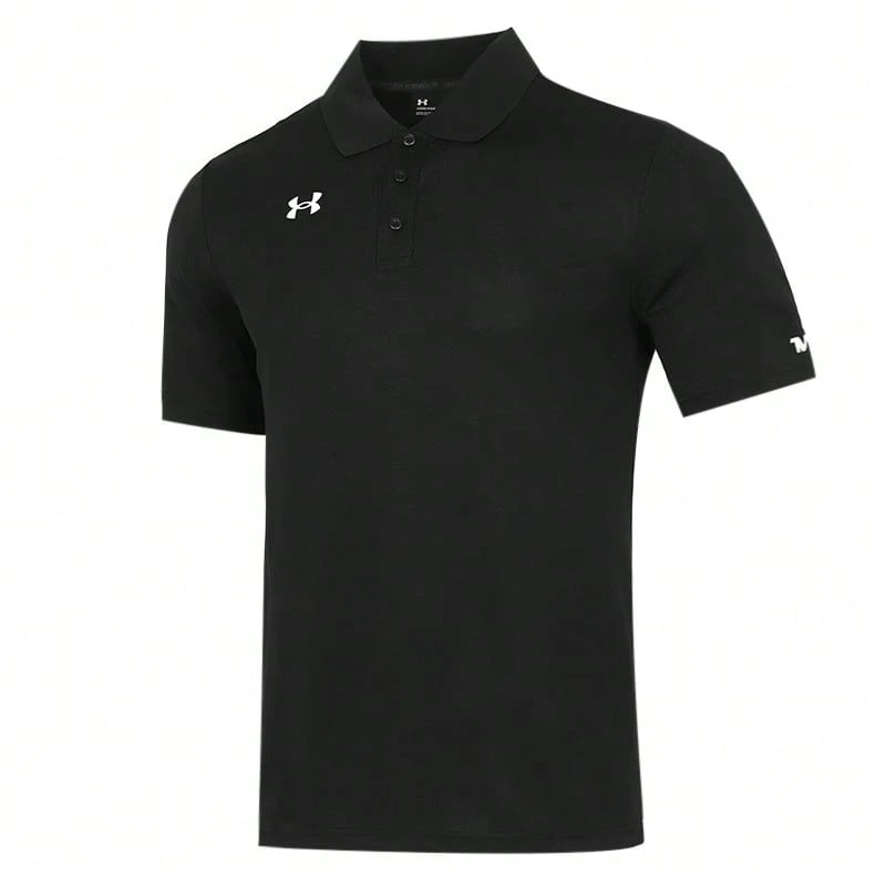 Camisa polo de manga corta con cuello de Under Armour, de secado rápido y transpirable - Negro - Ver 1