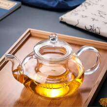 Raleo Bule Chaleira De Vidro Com Infusor 600ml Grande - Multicolorido - Visão 2