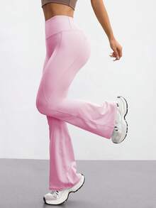 FWH 时尚休闲极简提臀蜜桃塑形优雅街头复古显瘦低调奢华俏皮可爱青春校园经典拉长腿部线条浪漫简约三件套活力高端紧身高腰百搭多色喇叭裤新品欧美风收腹运动阔腿瑜伽裤紧身裤春季 - 彩色 - 查看 7