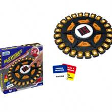 Prezent na Halloween, prezent na Boże Narodzenie, hiszpańska gra planszowa z szalonymi literami, interaktywna gra planszowa do burzy mózgów, niebiesko-czarna, zabawna plansza do wyzwania z literami w języku angielskim, niebiesko-czarna, dźwiękowo-światłowa gra w angielskie litery, szachy, hiszpańsko-angielska gra imprezowa, edukacyjna rozrywka, łamigłówka, angażująca rozgrywka, kolorowe płytki z literami, plansza premium, starannie wykonane komponenty, gra dźwiękowo-świetlna, gra słowna, nauka języków obcych, gra grupowa