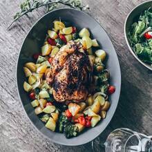 Mora Ceramic Large Serving Bowls- Set Of 2 Oval Platters For Entertaining. Modern Kitchen Dishes For Dinner, Fruit, Salad, Turkey, Etc. Oven, Dishwasher Safe, 110/80 Oz, 16" / 14.6" - Neutrals,7684552 - 銅色 - 查看 9