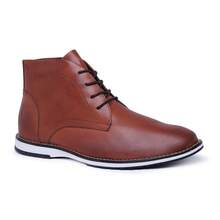 Men's Oxford Formal Ankle Boot Sophisticated Stylish Modern Comfortable - 亮橙色 - 查看 4