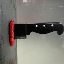 1 Stück humorvoller Messer-Magnetsaufkleber für den Kühlschrank, 3D-Fun Axt-Kühlschrankmagnet, Gott-Schwert Dekoration, mit starker Magnetkraft und nicht leicht herunterfallend, geeignet für Zuhause, Büro, Kühlschrank, Schloss, Schrankeisen-Oberfläche, einzigartiges kreatives Geschenk, perfekt als Geschenk für Verwandte und Freunde