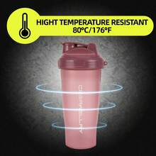 2pcs 24oz/700ml Shaker Bottles For Protein Mixes, Shaker Bottle With Wire Whisk Ball, Protein Shaker Bottle, Shaker Cup, Protein Shaker, Protein Shake Bottle, Bottle Shaker, Dishwasher - 粉紅色/藍色 - 查看 9