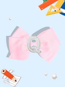 1pc 5-Inch 26pcs A-Z Pearl Letter Personalized Hair Accessories, Back To School Hair Clips, Girls Ponytail Decor, Teens Hair Clips With Clips, Suitable For Holiday Party, School Graduation, First Day Of Class - Pink - View 33