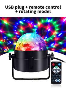 LED Mini Magic Ball Projection Light Stage Light Colorful Rotating Magic Ball Atmosphere Light Starry Sky Light Dreamy Romantic Room Photo Shooting Festival Birthday Gift For Others - Multicolor - View 13