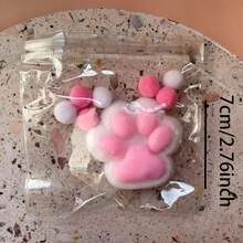 1 件 Taba 柔软猫爪挤压玩具，可爱猫爪柔软玩具套装，缓解压力，软果冻猫咪挤压减压玩具，适合儿童和成人的感官减压玩具