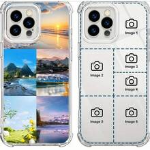 1 pezzo Custodia per telefono trasparente e antishock DIY, personalizzata, minimalista e alla moda, compatibile con Apple 16 15 14 13 12 11 Plus Pro Max Pro, Galaxy, OPPO, Redmi, ottima come la Festa degli Uomini, Ringraziamento, Natale, Annie per matrimoni, Festa del Papà, Regalo di Natale per famiglia, fratelli e coppi - Trasparente - Visualizzare 9