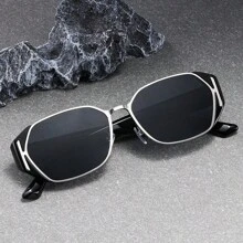 1 pièce Lunettes de mode Y2K carré polygone œil de chat, style de rue magazine