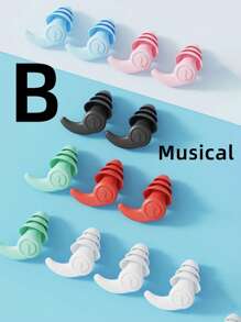 Anti-Noise Silicone Mute Earplugs Waterproof Swimming Earplugs Suitable For Office Lunch Break Sleeping And Outdoor Diving Surfing Soft And Comfortable Swimming Earplugs Protect Ears Campus Dormitory Sound Insulation Study Family Sleep At Night Noise Reduction Mute Anti-Snoring Sound Prevention