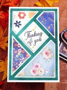 节日生日贺卡模切：手工贺卡用银色金属模板 - 銀色 - 查看 3