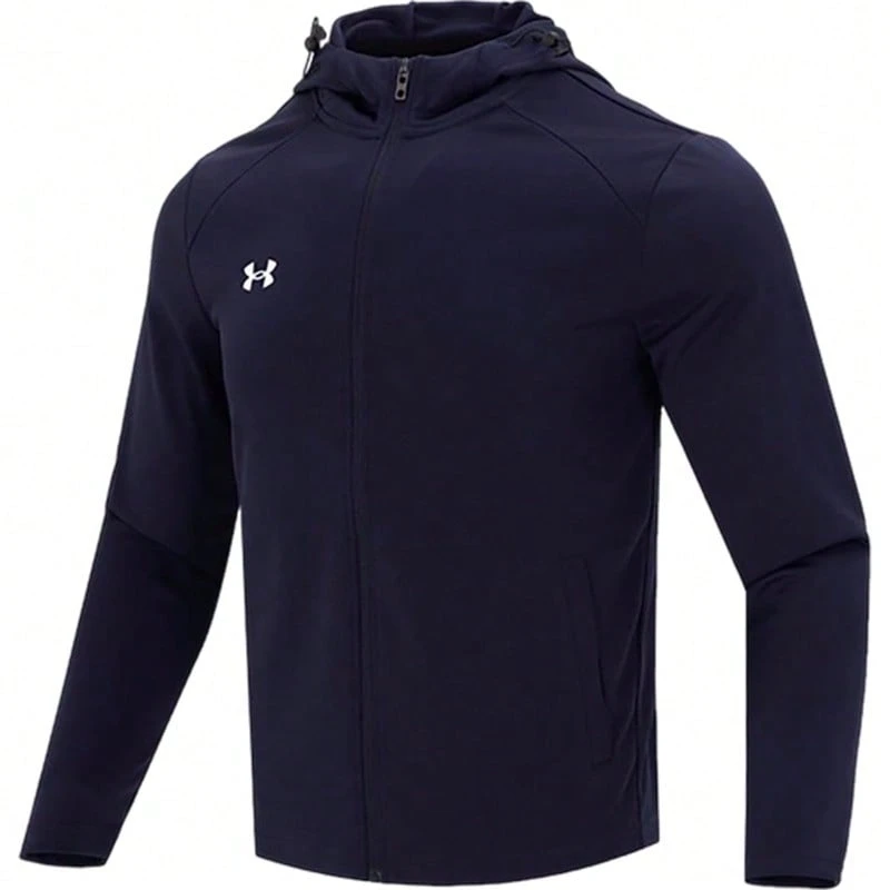 Under Armour 针织连帽复古夹克外套 23600303-409 - 藏青色 - 查看 1