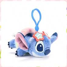 迪士尼史迪奇“海滩嬉戏”毛绒钥匙扣，是送给迪士尼爱好者在海滩旅行、生日或只是为了照亮某人的一天的令人愉快的夏日礼物。 - 彩色 - 查看 3