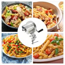 Macchina per Cavatelli, per preparare autentici gnocchi e conchiglie di pasta, macchina manuale per maccheroni in acciaio inossidabile argentato, pressa per pasta portatile a manovella per cucina e ristorante. - Argento - Visualizzare 9