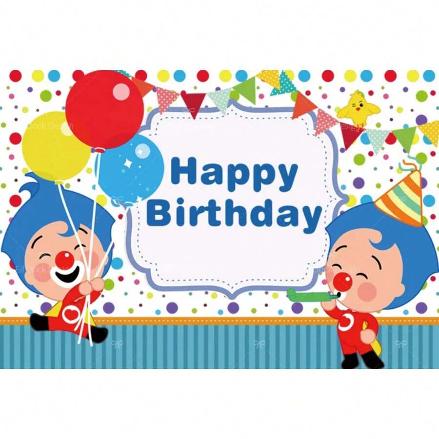 Plim Backdrop Kids Birthday Party Photography Cartoon Photo Background Rainbow Banner  (Multiple Styles) Decoration Baby Shower Supplie