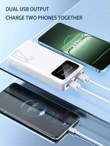 10000mAh High-Performance Powerbank Charger Compatible With Android/Apple Devices, With USB/Type-C/Micro USB Ports, LED Digital Display Screen, Suitable For Anniversary/Birthday/Christmas Gifts, Applicable For Various Phones/Tablets, K8 Outdoor Emergency Backup Battery Portable Power Bank