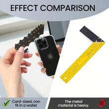 测量圆曲率半径的圆角规，测量仪器的尺子