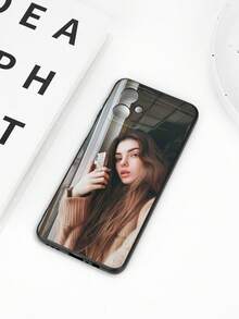 غطاء هاتف مثقب مطبوع بصورة ذات معنى مخصص، مناسب لهواتف S50 #5G، G85، G54 #5G، EDGE50 ULTRA، G75، G86، Edge60، وغيرها. رائع كهدية لأصدقاء وعائلة - الأسود - مشاهدة 5