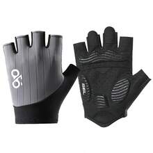 AOLIKES 1 件夏季自行车手套半指山地车骑行手套男士 SBR 加厚防滑减震骑行自行车配件