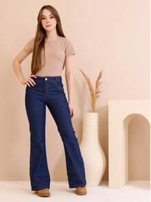 Jeans With Lycra Flare For Tall Girls 10-16 - Jeans - View 5