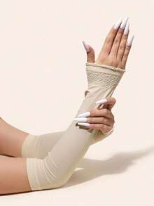 3 双男女夏季冰丝袖套，防晒防紫外线骑行袖套，时尚