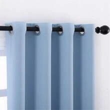 Curtains Birds Leaves Printed Doorway Curtain Room Darkening Thermal Insulated Blackout Curtains For Doors Spring - Z09 - View 5