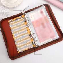 Zipper Bag Cash Storage Plan Book, Suitable For Daily Cash Storage Plans, Equipped With 10 Zipper Pockets And 12 Plan Sheets,Savings Plan,Biweekly Savings Plan,10000 Savings Plan,Savings Strategy