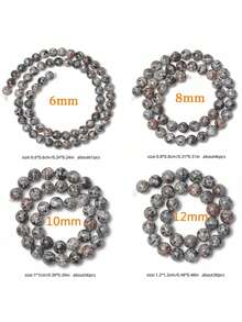 Natural Flame Stone Beads New Yooperlite Sodalite Loose Spacer UV Glowing Fire Stone For Jewelry Making Diy Bracelet 6/8/10/12mm - Flame Stone - View 5