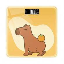 Báscula de capibara a batería, diseño de dibujos animados lindo, adecuada para uso familiar. - Multicolor - Ver 3