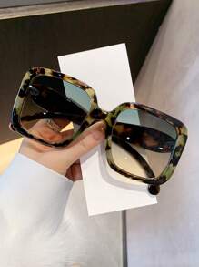 LiMiaoMiao 1 件男女通用超大方形时尚眼镜，Y2K 风格，新奇，派对，节日配饰方形墨镜