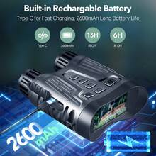 1 包夜视双筒望远镜，夜视双筒望远镜，4K 夜视镜，夜视双筒望远镜，3.2 英寸大屏幕，8 倍数码变焦，32GB 卡用于存储露营、狩猎和安全的照片和视频