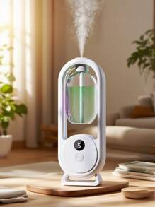 1 件 50 毫升壁挂式/桌面香薰扩散器，带渐变色灯 - 5 种间歇喷雾模式和 6 种香味选择，可充电 USB 清新空气，适用于家庭/办公室/酒店/汽车
