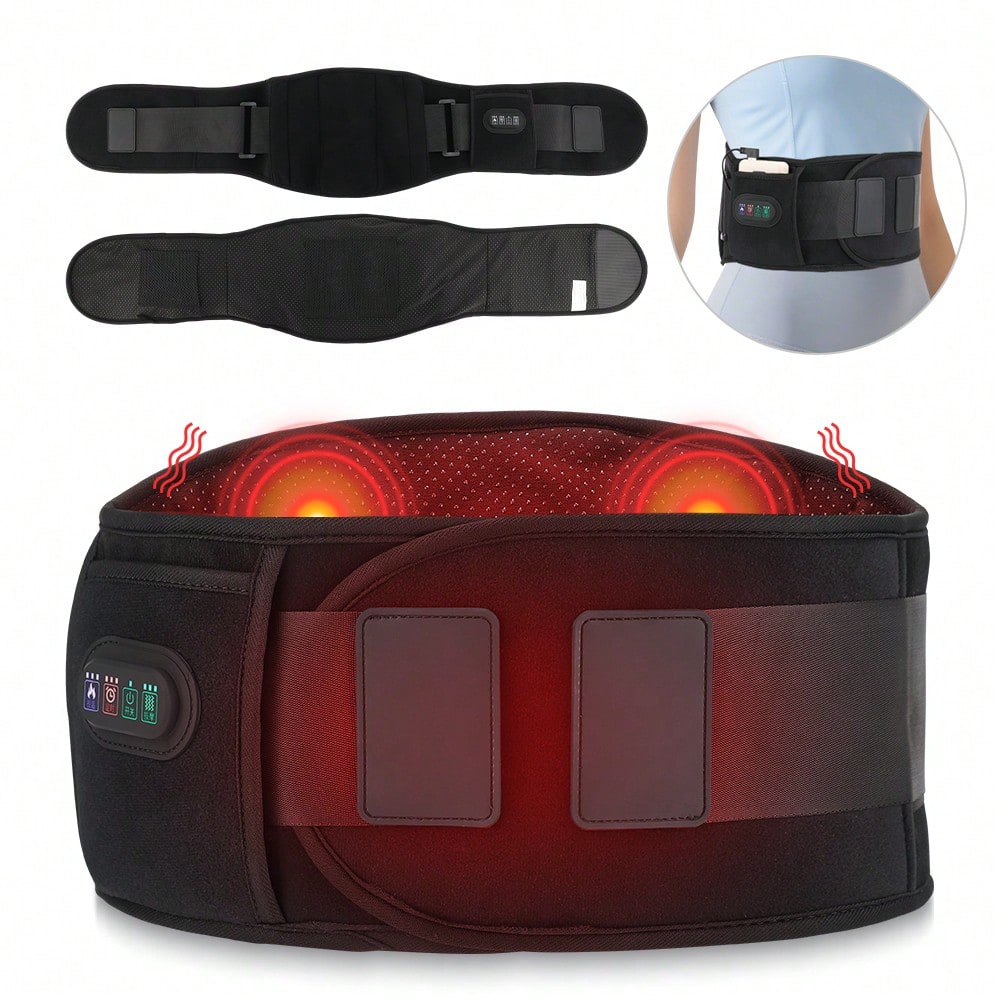 Hailicare lower back massager belt with vibration...