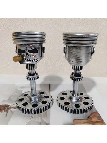 1 pieza Estatua de soldado esqueleto de resina, diseño único, ideal para decoración del hogar, figura de soldado, adecuada para decoración interior y exterior