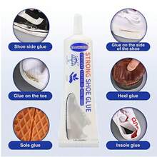 强力修鞋胶 - 快干、柔韧、适用于人造皮革、运动鞋、橡胶鞋和塑料鞋 - 可水洗、防水，是鞋底和鞋面的理想选择 - 彩色 - 查看 4
