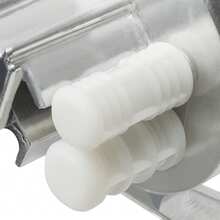 Macchina per Cavatelli, per preparare autentici gnocchi e conchiglie di pasta, macchina manuale per maccheroni in acciaio inossidabile argentato, pressa per pasta portatile a manovella per cucina e ristorante. - Argento - Visualizzare 12