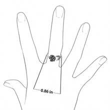 1pc Adjustable Open Ring, Pure Silver, Anti-Allergic, Waterproof, Gift Box Packaging