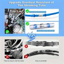 860pcs Waterproof Welded Sealed Wire Connectors, Heat Shrink Docking Connectors, Insulated Electrical Docking Splicing Wire Terminals, Used For Wire Joints Of Marine Vehicles, Marine Trucks - Nhiều màu - Xem 5
