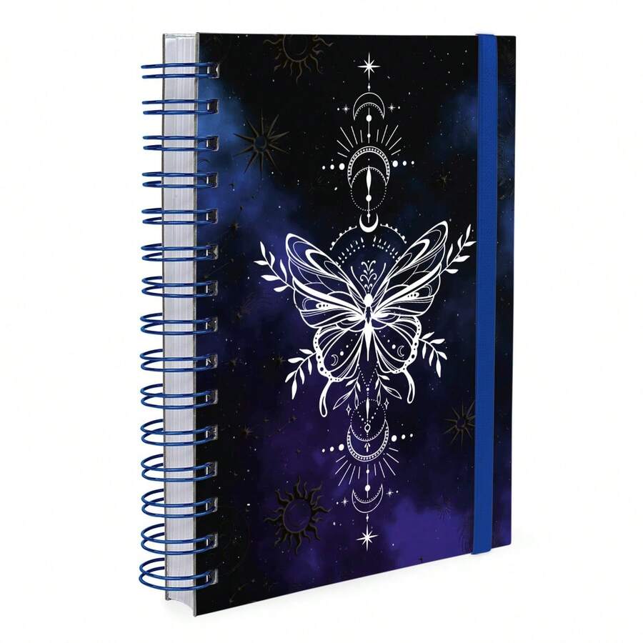 iscool Agenda Plus Hard Cover 2025 Cosmos Butterfly - Màu xanh lam - Xem 1
