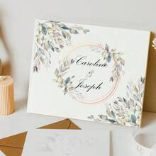 Personalisiertes weißes, grünes, rosa Hochzeitsgästebuch, individuelles Gästebuch, Verlobungsempfangs-Unterschriftenbuch, Hochzeitsjahrestags-Buch, Bridal-Shower-Geschenk, multifunktional, ornamental, wiederverwendbar, exquisit, stilvolle, hochwertige, farbige, moderne, individuelle, einzigartige, ideale Geschenke für ihn, ideale Geschenke für sie, Freund, Vater, Freundin, Mutter, Familie, Freunde, Teeraum, Zuhause, Garten, Büro, für Jahrestage, für Valentinstag, für Muttertag, für Geburtstage, für Vatertag, für Abschluss, für Hochzeiten, für Einweihung