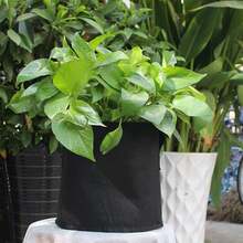 5/10 Pack Plant Pot Grow Bags Potato Fruit Vegetable Garden Planter Growing Bag - Black - View 2