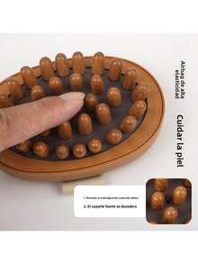 Cepillo de Masaje Universal para Todo el Cuerpo Meridian, Cinturón de Frotamiento Abdominal, Artefacto de Limpieza de Pulso, Masaje, Reducción de Grasa, Adelgazamiento de Piernas, Cepillo Meridian - Caqui - Ver 3