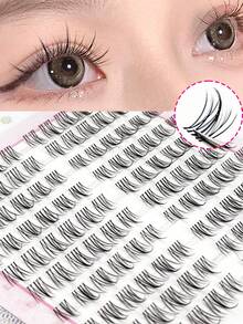 120 件/套动漫风格假睫毛，C 卷向日葵设计，卡通外观，可重复使用放大睫毛簇，睫毛簇，单根睫毛，睫毛，假睫毛 - C - 查看 8