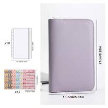 Zipper Bag Cash Storage Plan Book, Suitable For Daily Cash Storage Plans, Equipped With 10 Zipper Pockets And 12 Plan Sheets,Savings Plan,Biweekly Savings Plan,10000 Savings Plan,Savings Strategy