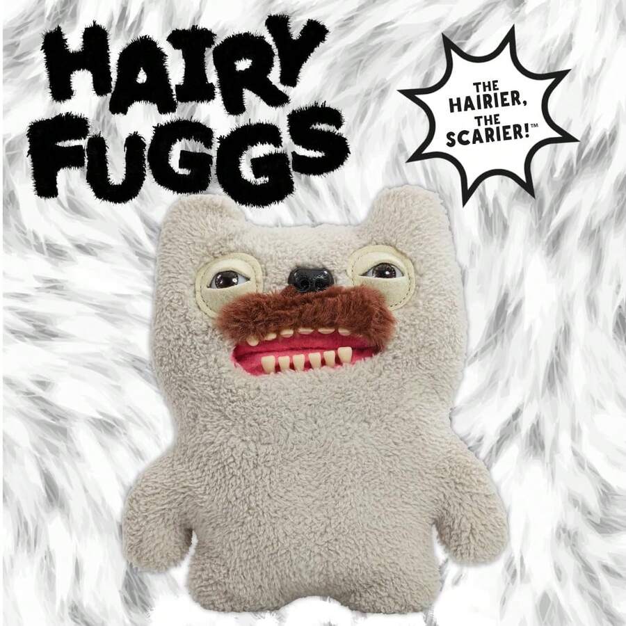 Spin Master Funny Ugly Monster 9 Inch Hairy Fuggs Series Soft Toy For Children From 4 Years Plushies Ugly Teddy Dolls Teddy Weird Plushies Fugler Ugly Monsters Fugly Monsters - Old Tooth (Grey) - View 1