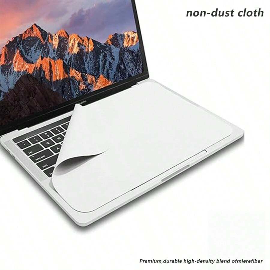 Ultra-Fine Fiber Screen Cleaning Cloth Compatible With MacBook 13/15/16 Inch Air/Pro Laptops, Dust Protection & Keyboard Palm Rest Mat
