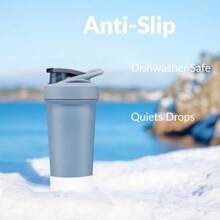QY Silicone Shaker Bottle Boot For BlenderBottle Strada AntiSlip Protective Sleeve For Shaker Cup Protects Strada Flip Strada Twist Strada Sleek Stainless Steel Water Bottles 24 25 28OZ White 2216 - 白色 - 查看 4